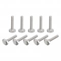 Uxcell T-slot Bolts 20pcs M6x35mm Slot Drop-in Stud Sliding 304 Stainless Steel Shape Screws For T Track