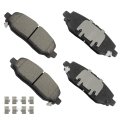 Rear Ceramic Disc Brake Pad Set D2186 For Jeep Wrangler 2018 2023 4 Piece With Hardware Heavy Duty Brakes Br2 And Br6 Code 