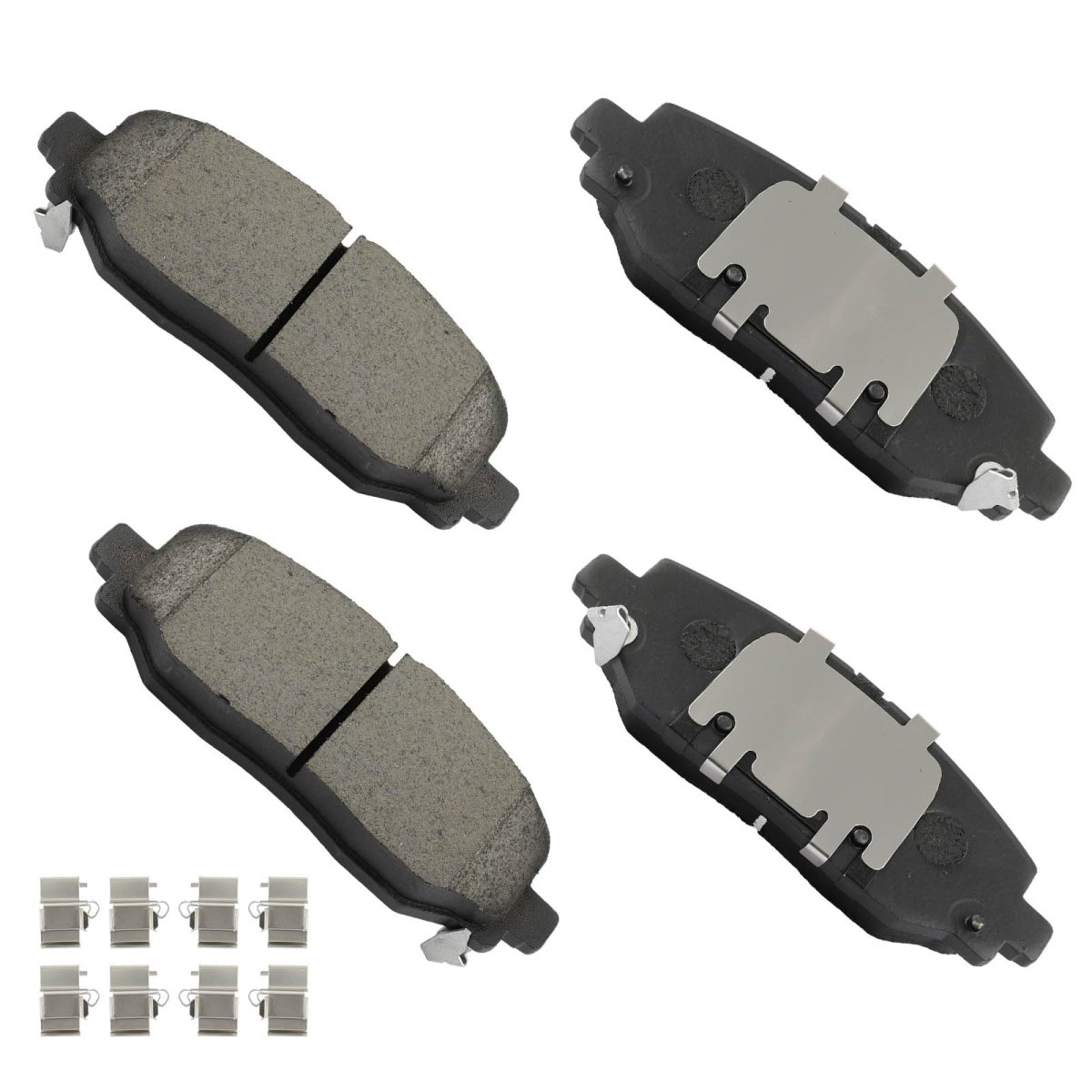 Rear Ceramic Disc Brake Pad Set D2186 For Jeep Wrangler 2018 2023 4 Piece With Hardware Heavy Duty Brakes Br2 And Br6 Code
