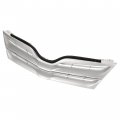 Hecasa Front Upper Grille Compatible With 2013-2016 Toyota Venza Replacement For To1200359c 531010t020 Silver Honeycomb Mesh