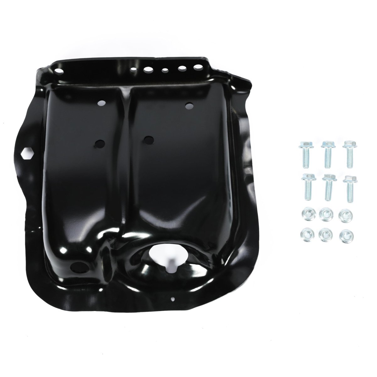 Right Passenger Side Shock Mount For 1980 To 1996 Ford F100 F150 Bronco Front Coil Spring Tower Powder Coated Steel Replaces