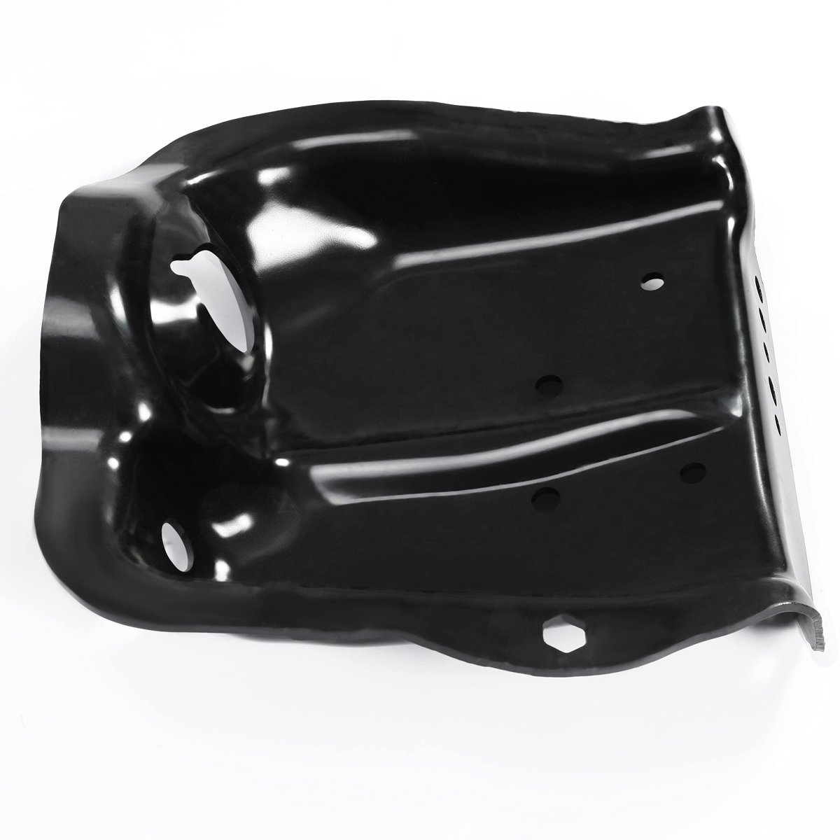 Right Passenger Side Shock Mount For 1980 To 1996 Ford F100 F150 Bronco Front Coil Spring Tower Powder Coated Steel Replaces