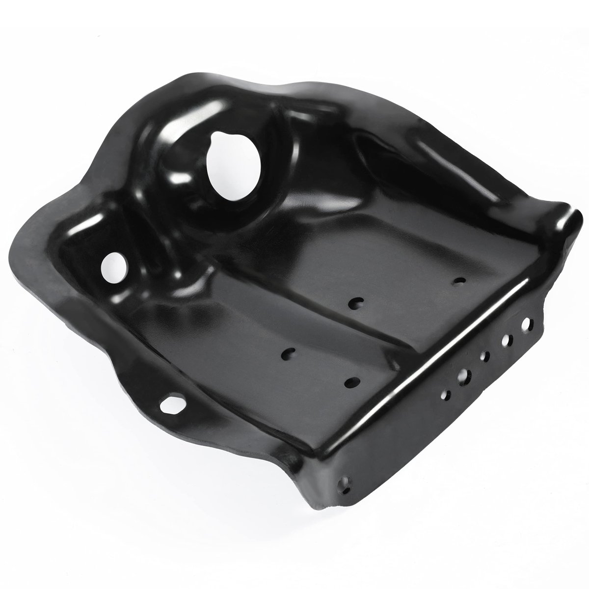 Right Passenger Side Shock Mount For 1980 To 1996 Ford F100 F150 Bronco Front Coil Spring Tower Powder Coated Steel Replaces