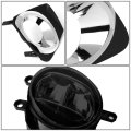 Compatible With 11-13 Corolla Pair Smoked Lens Front Bumper Led Fog Light Lamps W Chrome Trim Bezels Switch