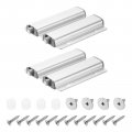 2pack Double Push To Open Door Latch Aluminum Alloy Magnetic Latches For Hidden Cabinets Rv Drawers Kitchen Cupboard Silver 