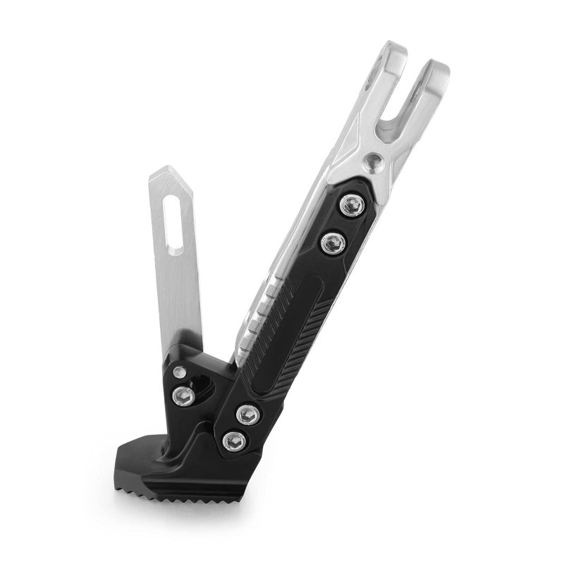Adjustable Motorcycle Kickstand Universal Aluminum Tripod Holder Side Stand For Scooter Modified Foot With Non Slip Design And