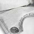 Pack Of 2 T3 Stainless Steel Knitted Mesh Turbocharger Heat Shield Wrap Blanket Silver
