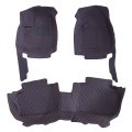 Floor Mats Liner For Honda Accord 2023 2025 3 Piece Front Left Right Rear Carpet Black Microfiber Leather With Red Stitching 