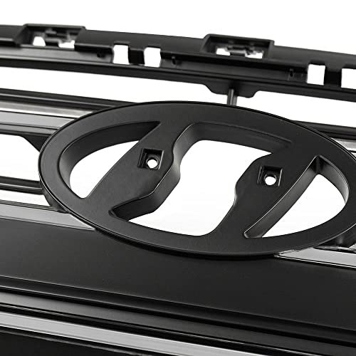 Front Upper Bumper Grille For Hyundai Elantra 2017 2018 Chrome Black Grill Trim