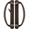 Rockwell Security Charlotte Patio Sliding Door Handle Set In Tuscan Bronze Finish Fits 3-15 16 Inch Ctc Screw Holes For 