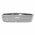 Fo1200346 Factory Style Front Bumper Grill Grille Assembly Compatible With Ford Crown Victoria Base Lx Police 1998-2011 Chrome