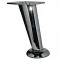 Tablelegsonline 5 Slanted Aluminum Furniture Leg Pewter 