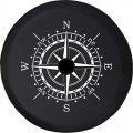 Pike Outdoors Jl Series Spare Tire Cover With Backup Camera Hole Compass Sun Dial Black 32 In 