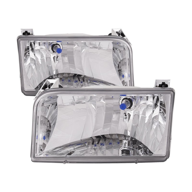 Headlightsdepot For Monaco Windsor 1999-2001 Motorhome Rv Diamond Clear Front Headlights Set