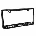Ipick Image Made For Jeep Grand Wagoneer Black Real 3k Carbon Fiber License Plate Frame
