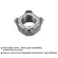 Weld Nuts M16-2 Square Unc Carbon Steel Machine Screw Gray 10pcs