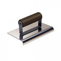 Kraft Tool Cf162p 1 4-inch Radius 3 8-inch Lip Stainless Steel Cement Edger With Plastic Handle 6 X 2-1 2-inch 