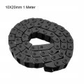 Uxcell Drag Chain Cable Carrier Closed Type With End Connectors 10x20mm 1 Meter Plastic For Electrical Cnc Router Machines