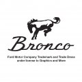 Graphics More Ford Bronco Chrome Logo Rectangle Plated Metal Keychain Key Chain