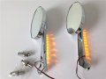Hongk- Led Turn Signals Running Mirror Compatible With Suzuki Gsxr600 750 1000 1100 Hayabusa Oval B01bn0ebk0