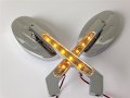 Hongk- Led Turn Signals Running Mirror Compatible With Suzuki Gsxr600 750 1000 1100 Hayabusa Oval B01bn0ebk0