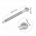 Uxcell M8 X 70mm Machinery Shoulder Swing Lifting Eye Bolt 304 Stainless Steel 2pcs