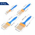 Paint Brush 8in1 Set 0 35 Thick Soft Nylon Bristle With Pp Handle Paintbrush For Wall Cabinets Fences