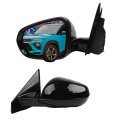Dasbecan Side Rear View Mirror For 2021-2024 Chevy Chevrolet Trailblazer Door Rearview Blind Spot Power Glass Manual Fold 