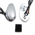 Httmt- Led Signal Chrome Mirror Block Off Base Plates For 2000-2008 R1 Yzf-r1 Yzfr1 P N Mt222-011a-nologo-cd