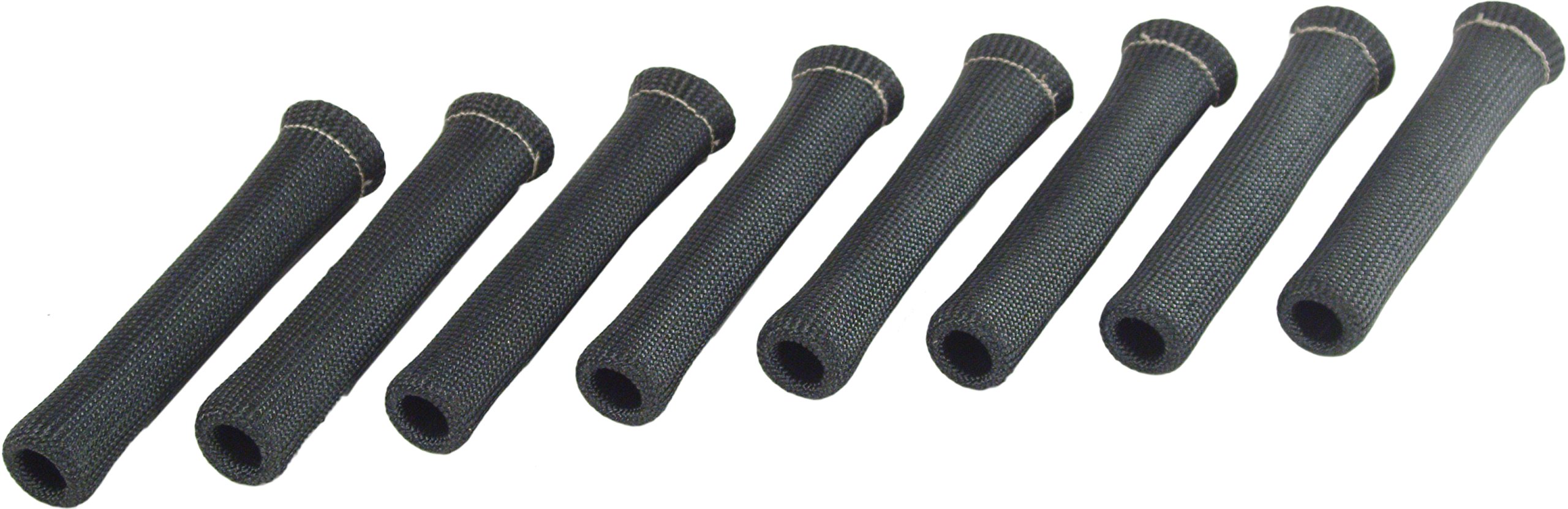 Protect A Boots 6 In Black Spark Plug Boot Protector Sleeves Heat Resistant Fiberglass Shield For Ignition Wires Pack Of 8