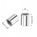 Uxcell Round Weld Nuts M6 X 10mm 13 5mm On Bung Female Nut Threaded 201 Stainless Steel Insert Weldable 10pcs