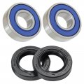 Caltric Front Wheel Ball Bearing Seal Kit For Kawasaki Er500x 1999-2002 