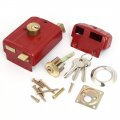 Uxcell Home Bedroom Door Safety Double Bolts Cylinder Deadbolt Rim Lock Set