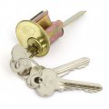 Home Bedroom Door Safety Double Bolts Cylinder Deadbolt Rim Lock Set