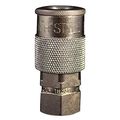 S-1833 1 4 In Fnpt H Style Coupler Alloy Steel Air Tool Fitting 67 Scfm Flow 300 Psi Max Pressure Buna N Seals 250 Degrees F