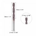 Uxcell Carbide Twist Drill Bits 2 7mm Din K45 Tungsten Altisin Coated Jobber Straight Shank Drilling Cutter For Stainless Steel