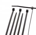 17 Inch Black Nylon Zip Ties Strong Tie Wire Indoor And Outdoor Rated No Tools Needed Wire Cable 100 Pack 