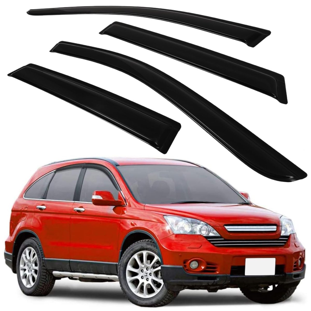 Side Window Deflectors For 2007 2014 Ford Edge And 2015 Lincoln Mkx Tape On Rain Guards Outside Mount Wind Visors 4 Piece Set