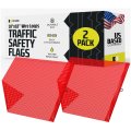 Mesh Safety Oversize Load Flags Red Dot Compliant Warning For Trucks 18 In X With Wire Mount Pack Of 2 