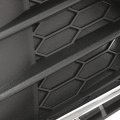 Kuafu Bumper Front Grille Lower Chrome Trim Compatible With 2010-2012 Ford Fusion Hybrid Se Sel S 3pcs