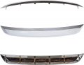 Kuafu Bumper Front Grille Lower Chrome Trim Compatible With 2010-2012 Ford Fusion Hybrid Se Sel S 3pcs