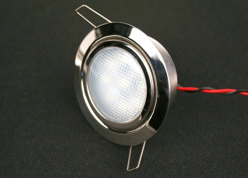 Led Dome Light High Power 2 3 Downlight 12vdc Cool White Waterproof 200 Lumen Recessed Mount Marine Auto Truck Rv And Aircraft