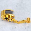 Qiilu Brake Oil Cup Front Fluid Reservoir Cnc Aluminum Motorcycle Motorcbike Set Fit For Zx 6r 9r 10r Gold