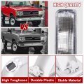 Hecasa Pair Turn Signal Lights For 1989-1995 Toyota Pick-up Truck 2 Wheel Drive Models Only Lamps Assembly Driver Passenger