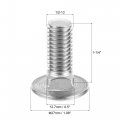 Uxcell 1 2-13x1-1 4 Carriage Bolt Round Head Square Neck 304 Stainless Steel 5pcs