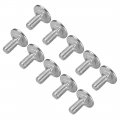 Uxcell Carriage Bolts Neck Bolt Round Head Square 304 Stainless Steel M6x12mm 30pcs