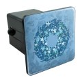 Graphics More Winter Wreath Flowers Blue Tow Trailer Hitch Cover Plug Insert 