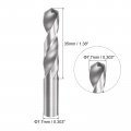 Uxcell Solid Carbide Drill Bits 7 7mm C2 K20 Tungsten Jobber Straight Shank Drilling Tool For Stainless Steel Aluminum Iron
