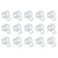 15pcs Spring Band Type Action Fuel Silicone Vacuum Hose Pipe Clamp 7 5mm Low-pressure Air Clip For Automotive Oil Water Silver 