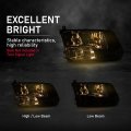 Headlight Assembly Front Headlamp Left Driver With Bulbs Fit Dodge Ram 1500 2500 3500 2009-2018 Factory Bumper Headlamps Faros